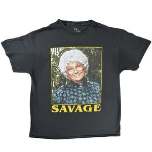 Golden Girls Size Large Savage Sophia Black Color Vintage 80s Mens T-shirt